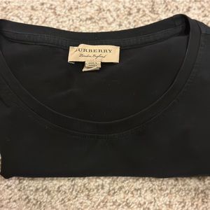 Burberry Solid Black T-Shirt Women’s Large
